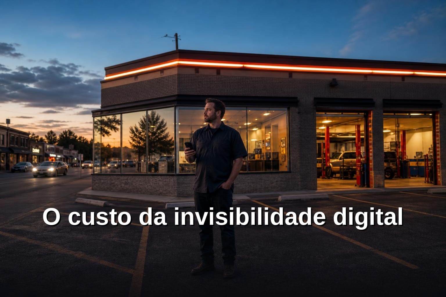 Estrutura de site simples para pequeno negócio - homepage com hero e CTA