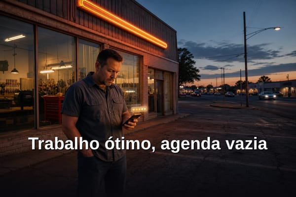 Profissional respondendo avaliação negativa no Google pelo celular
