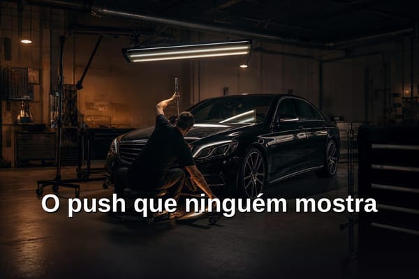 Parachoque plástico amassado de carro com amassado visível